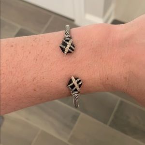 David Yurman Bracelet Black Onyx & Diamonds
